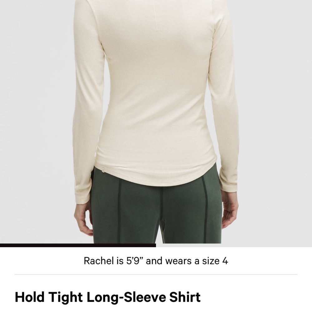 Lululemon Athletica Hold Tight Long Sleeve Top - LTIV Size 8 - Picture 7 of 10